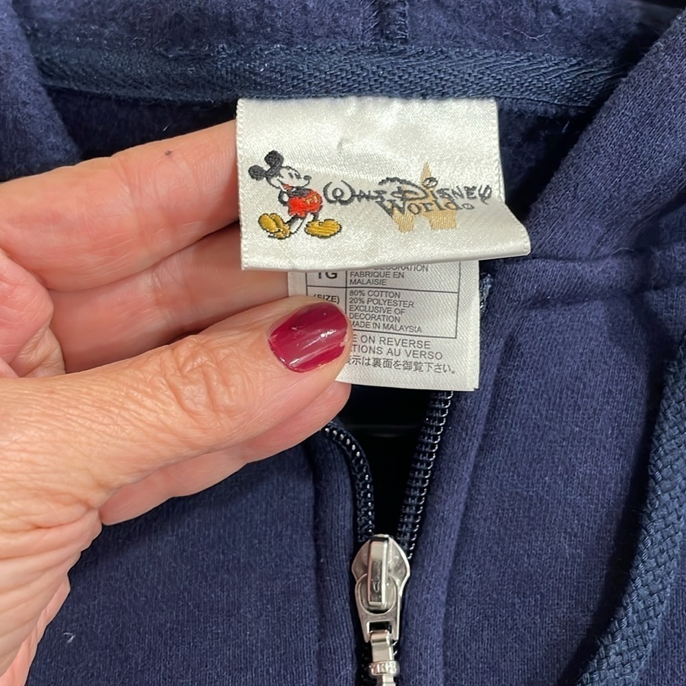 Walt Disney World American Tradition fleece hoodie in size xlg - Picture 3 of 7